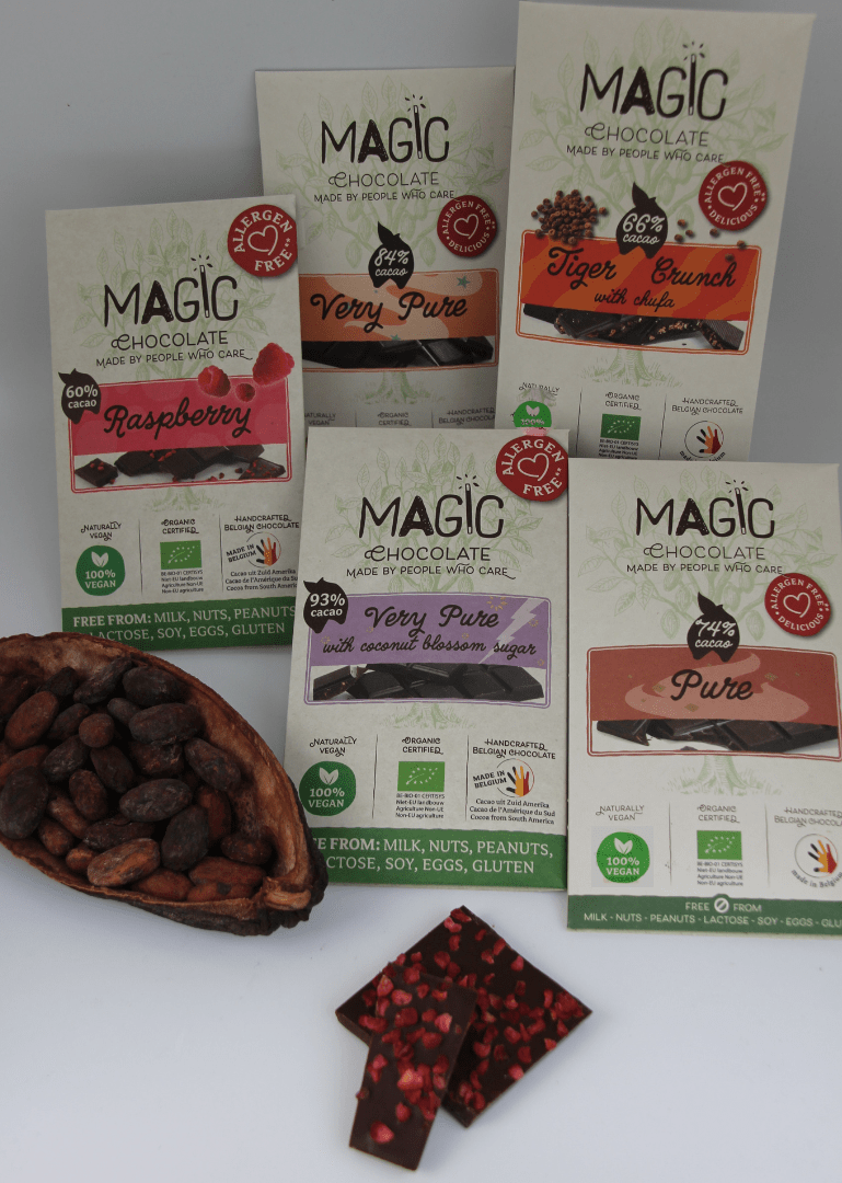 Pure vegan chocolade